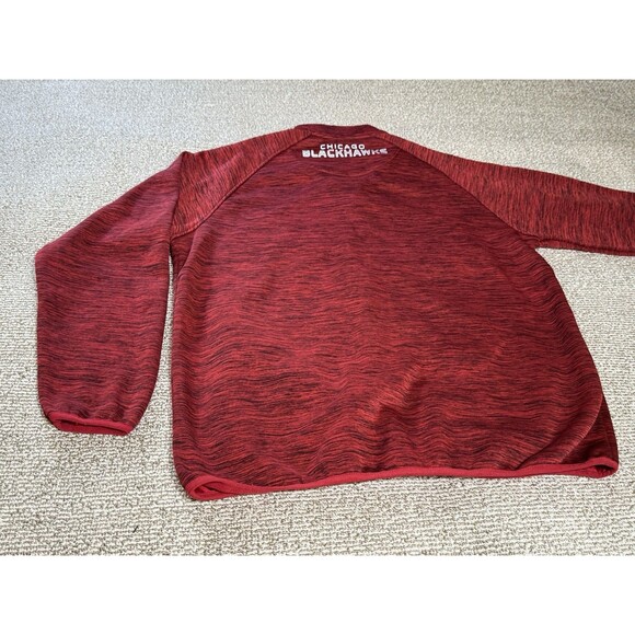 NHL Chicago Blackhawks Men's XL Red Full Zip Lightweight Jacket Polyester Lined - Picture 4 of 10